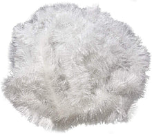 Load image into Gallery viewer, 50 Foot Tinsel Garland for Christmas Decorations - Non-Lit Holiday Decor for Outdoor or Indoor Use - Premium Quality Home Garden Artificial Tinsel Garland, or Wedding Party Decorations (50ft, White)