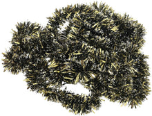 Load image into Gallery viewer, 20 Foot Tinsel Garland for Christmas Decorations - Non-Lit Holiday Decor for Outdoor or Indoor Use - Premium Quality Home Garden Artificial Greenery, or Wedding Party Decorations (Gold)