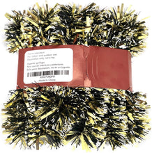 Load image into Gallery viewer, 20 Foot Tinsel Garland for Christmas Decorations - Non-Lit Holiday Decor for Outdoor or Indoor Use - Premium Quality Home Garden Artificial Greenery, or Wedding Party Decorations (Gold)