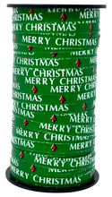 Load image into Gallery viewer, Celebrate A Holiday Christmas Curling Ribbon 3 Pack, Green, Metallic Silver, Red &amp; White Stripes, Christmas Holiday Party Crafts Supplies Decorations - 100 Yards Per Roll - 900 Feet Total Curly Ribbon

